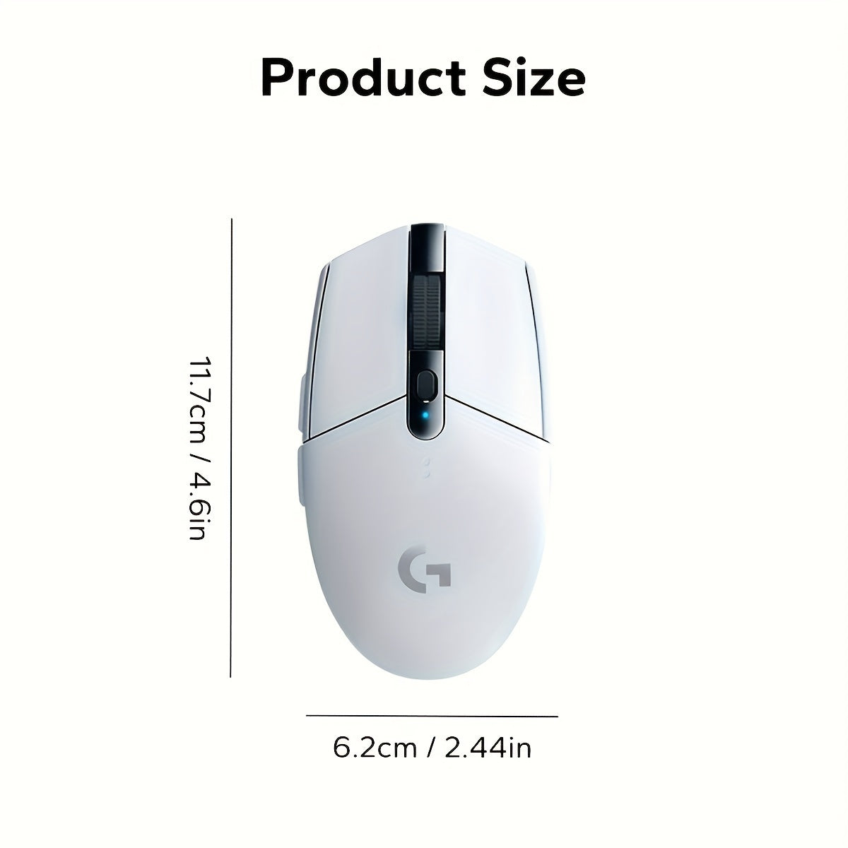 The Logitech G304 is a wireless gaming mouse with customizable features for Windows, Mac, and Android devices. It uses AA batteries and is compatible with various wireless standards.