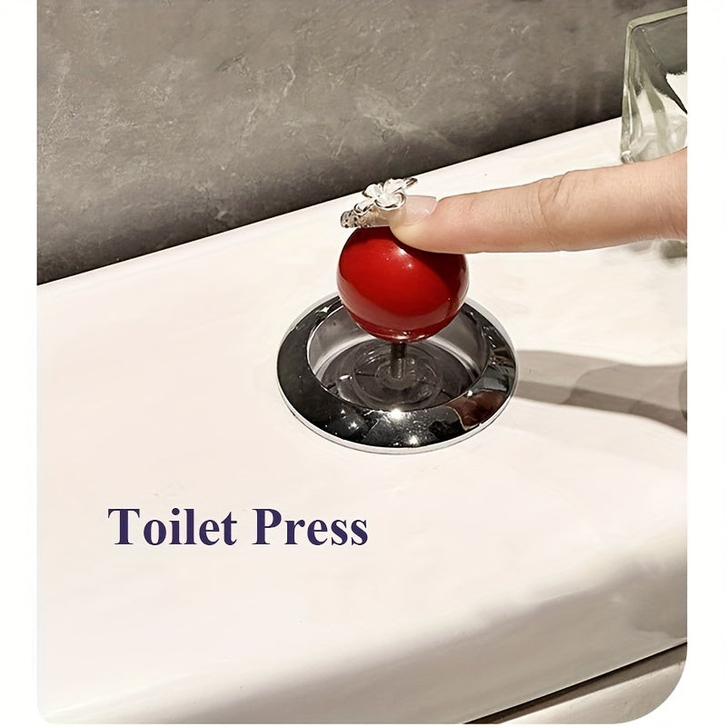 Modern lever ball switch sticker for light switch, drawer handle, toilet pusher - no battery needed, easy stick-on design.