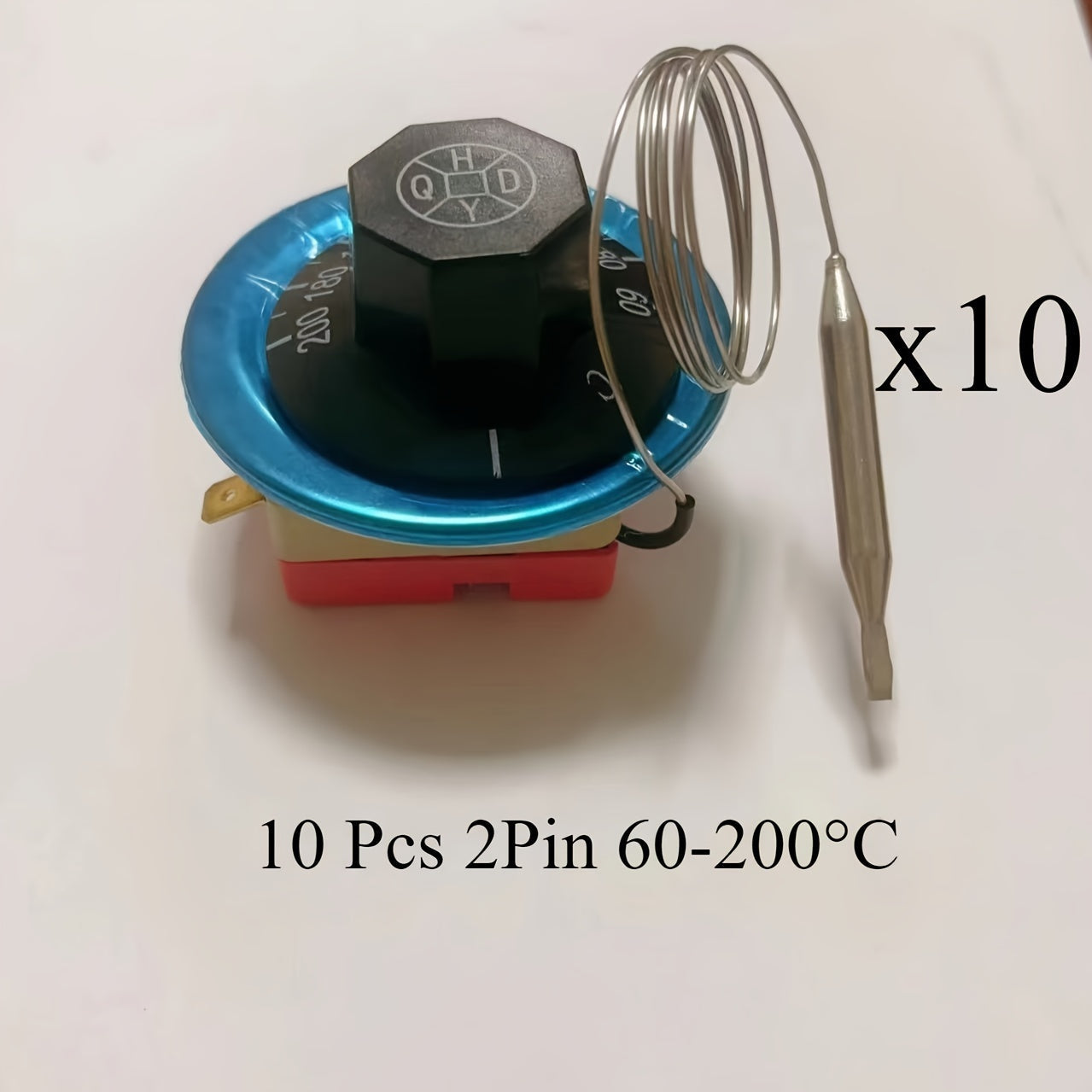 Adjustable Centigrade Dial with Ceramic Base allows for precise temperature control in versatile electric ovens and water heaters. Operates at 220V AC, 16A, with a wide temperature range of 30-300°C. Ideal for a variety of cooking and heating