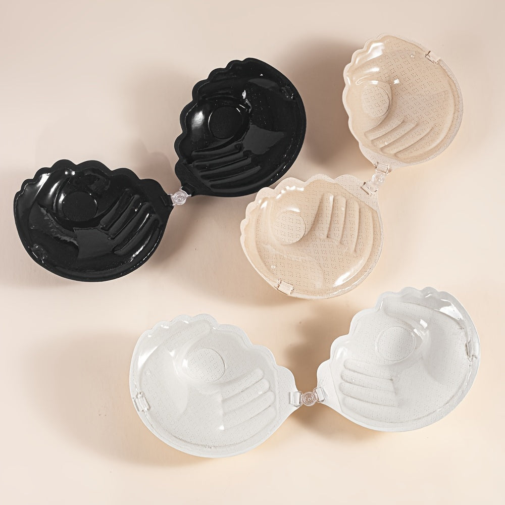 1pc Invisible Stick-On Lift Bra for Women, Strapless & Seamless Silicone Adhesive Push Up.