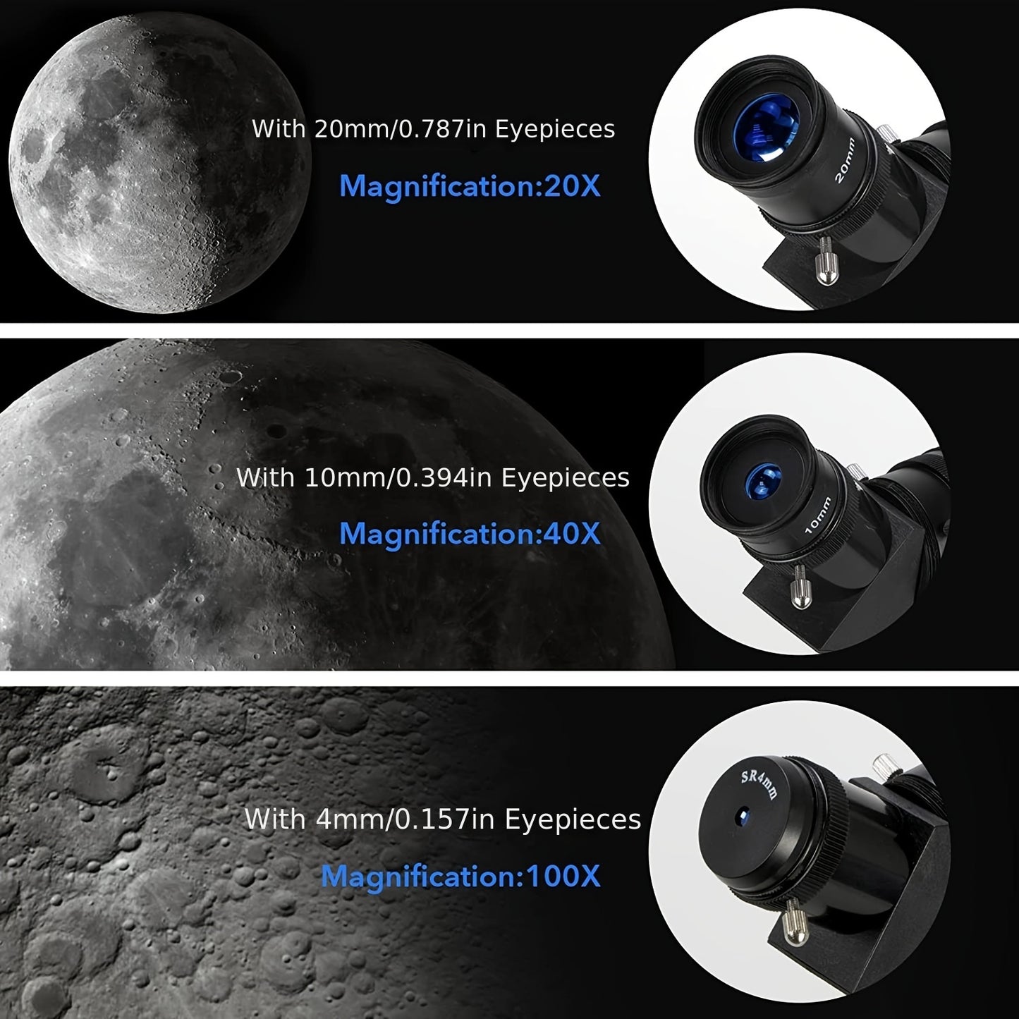 Adults' 70mm aperture 400mm AZ telescope for astronomy. Ideal for beginners and stargazing. Includes smartphone adapter and wireless remote.