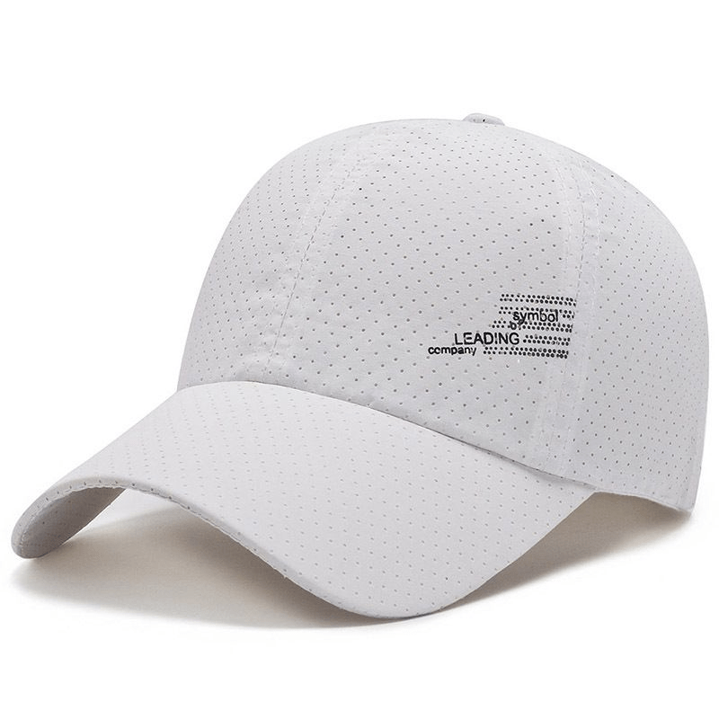 Unisex 2-Pack Quick-Dry Baseball Caps with Sporty Alphabet Print Design, Ideal for Spring/Summer Wear.