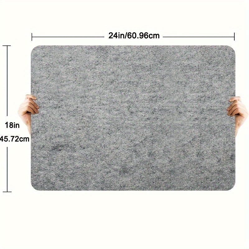 Sturdy PET Material Solid Color Felt Pad for Clothes, Heat-Resistant Ironing Mat