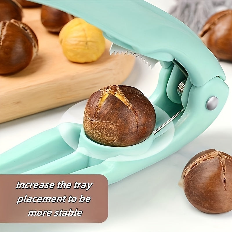 Durable Plastic Chestnut Opener - An Easy-to-Hold Nut Cracker Ideal for Kitchens and Restaurants.