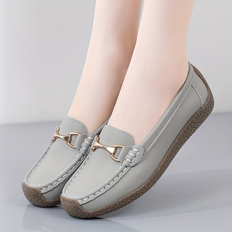 Women's flat loafers, casual slip-on shoes, lightweight and comfortable