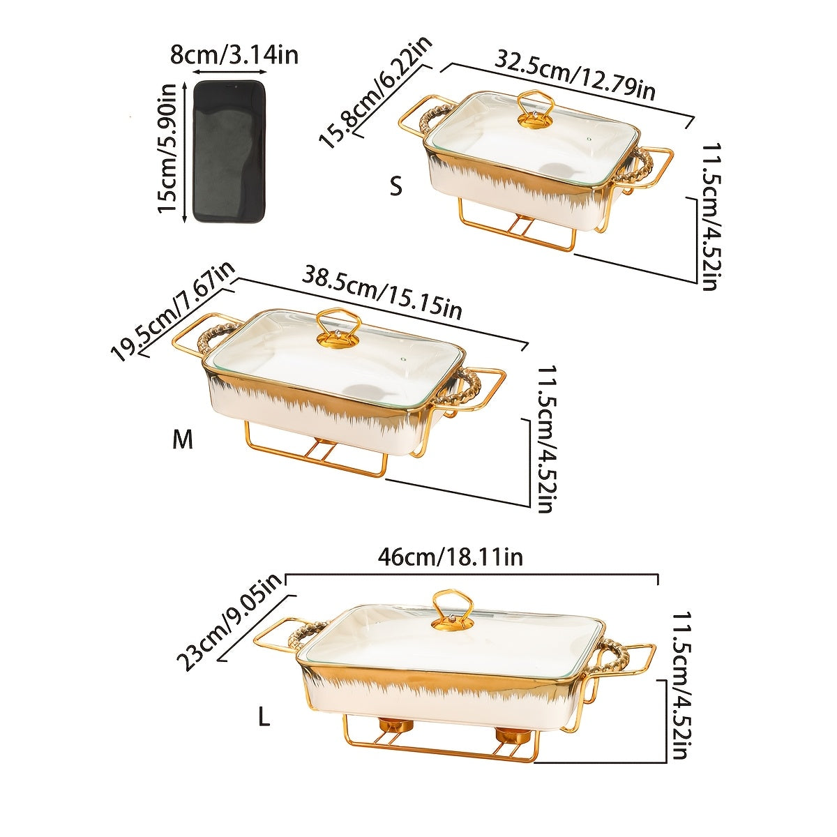 Multi-Purpose Ceramic Serving Set - Suitable for Bread, Turkey, Cheese, Pizza & Various Dishes - Excellent for Home, Restaurant, Outdoor Events & Celebrations - Wonderful Present for Birthdays & Holidays