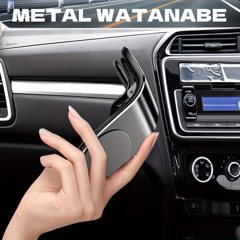 Attach a new strong magnetic L-shaped phone holder to the car air vent.