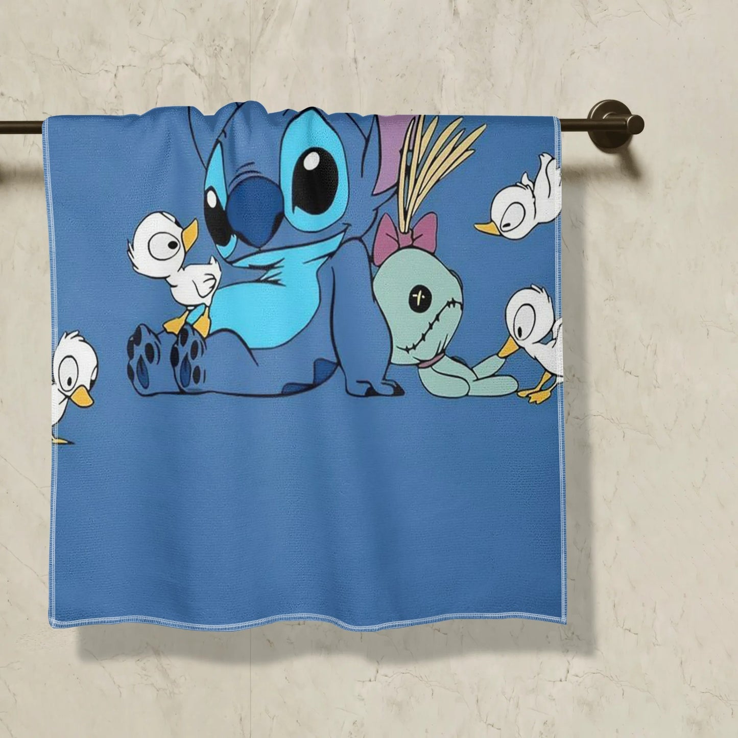 1 piece cartoon towel made of 100% polyester, modern style, hand wash only, fade resistant, oblong shape with a Christmas holiday theme. Perfect portable bath wrap for home or dorm use.