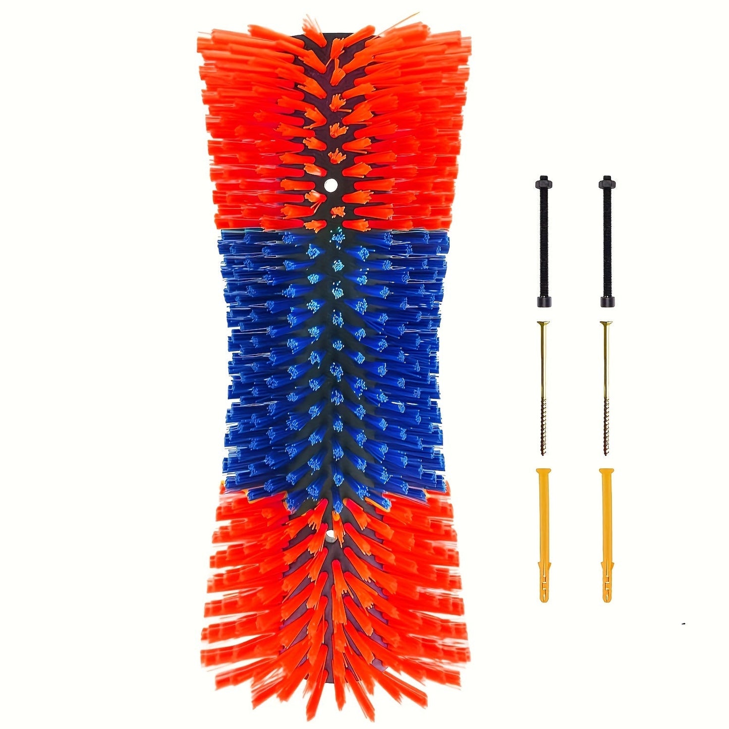 Livestock Scratch Brushes Set - Durable Plastic Grooming Kit for Horse, Cow, Goat, Cattle, Pig, Sheep - Medium Firmness Outdoor Scratcher for Itch Relief - No Electricity Required, Reusable.