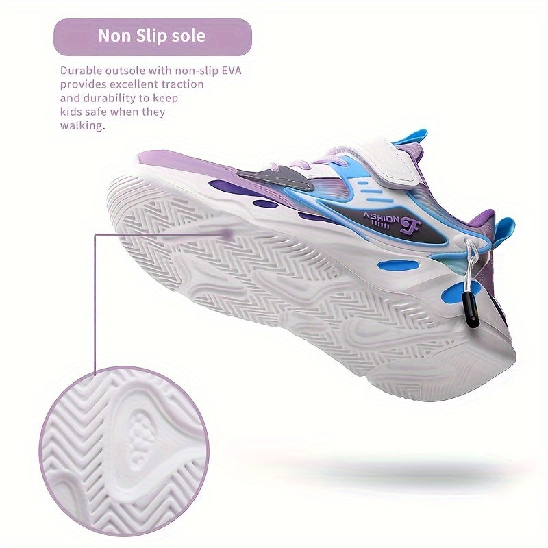 Girls' waterproof sports shoes with soft soles