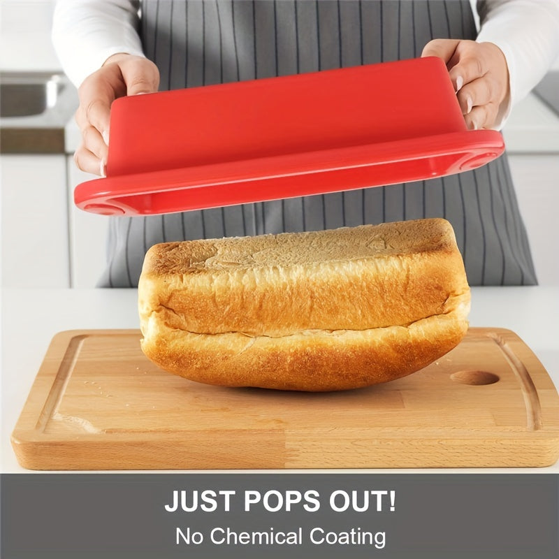 Silicone Loaf Pan - Perfect for Baking Bread and Making Toast! This Non-Stick Bakeware is a Must-Have for Your Kitchen. Includes Baking Tools and Oven Accessories. Dimensions: 27.0cm X 14.0cm X 5.99cm.