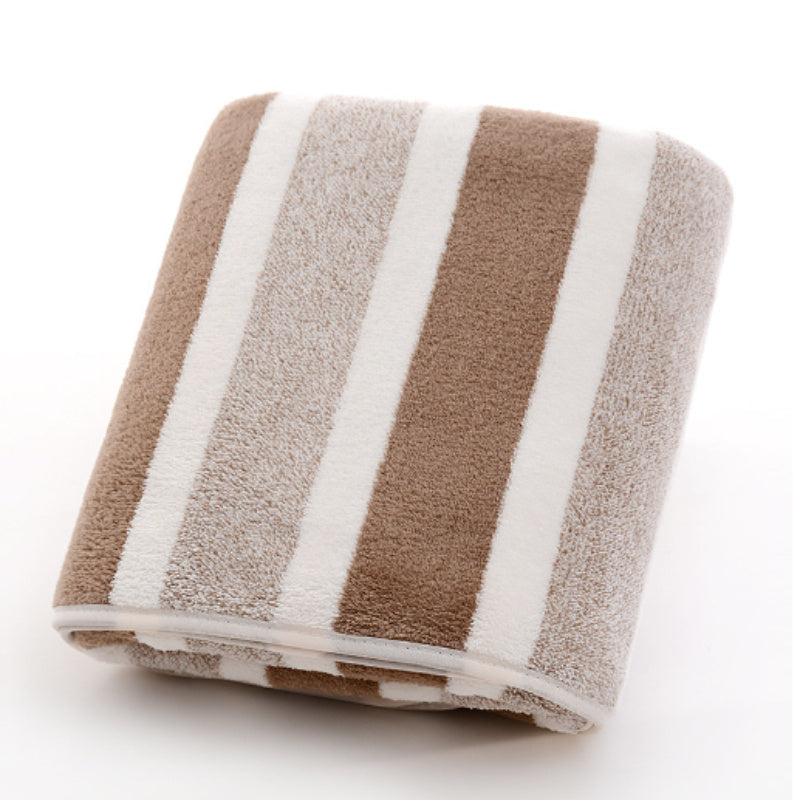 Soft, super absorbent striped towels set with a contemporary space theme, ideal for home and salon decor. Lightweight, quick-dry, washable wash cloths.