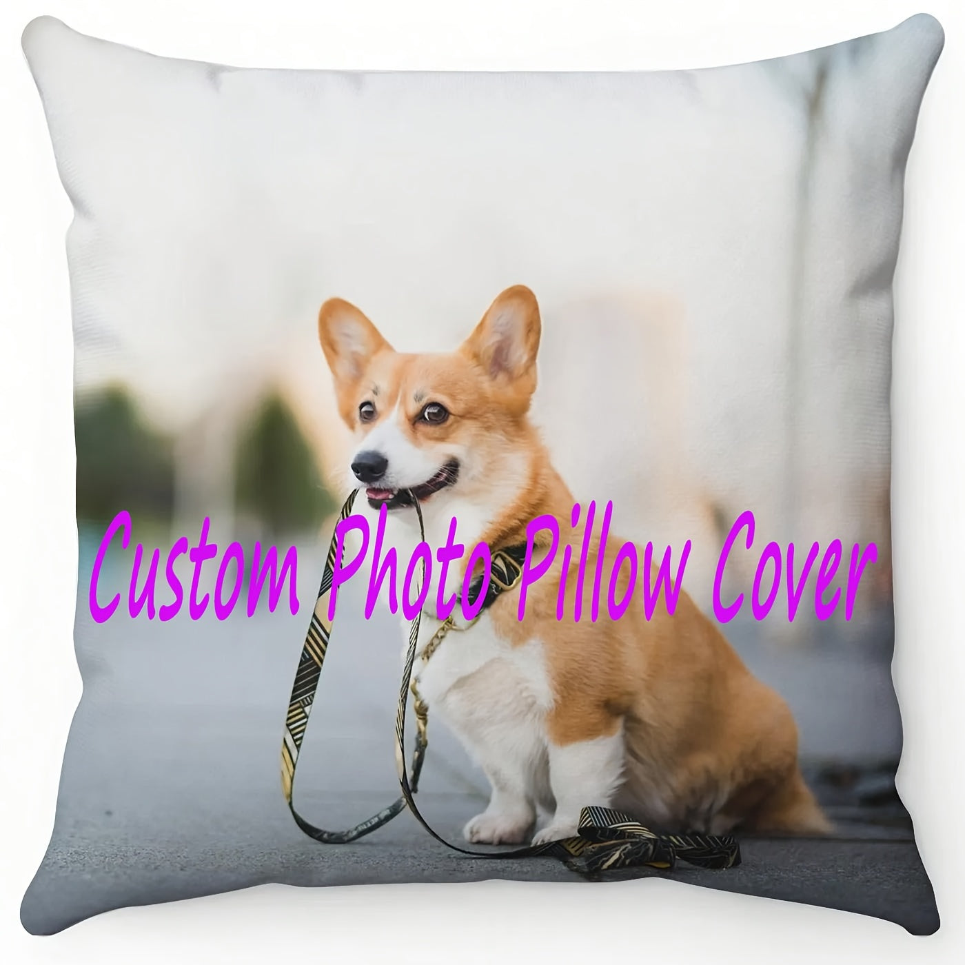 One piece of a personalized photo pillowcase measuring 45.72x45.72 cm. Perfect for Mother's Day, Father's Day, Thanksgiving Day, Teacher's Day, or as a gift for family and friends. Features single-sided printing and does not include a pillow core.