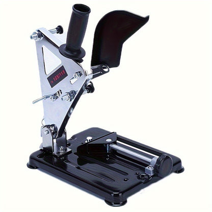 Metal grinder stand holder for 100-125mm power tools with toolless installation, suitable for electric tool operation, sturdy construction, no electricity needed.