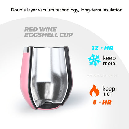 Single wine tumbler, 6oz and 12oz coffee mugs with lids, double-layer vacuum cup for long-lasting insulation. Versatile for indoor and outdoor use.