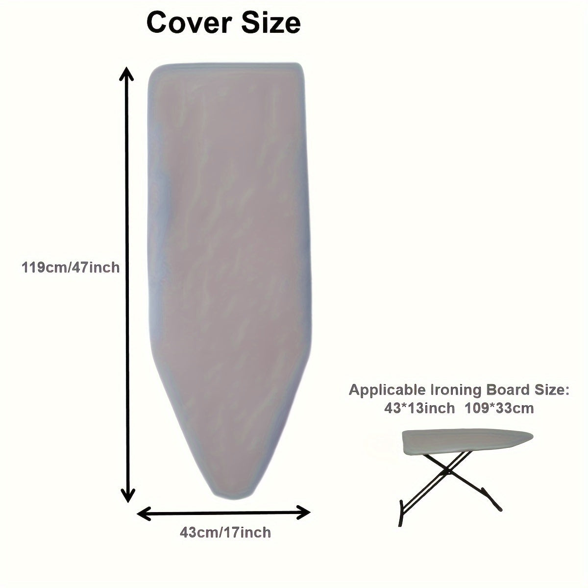 Upgrade your ironing experience with the 1pc Premium Thickened Ironing Board Cover. This universal fit cover is made from four layers of durable paper, ensuring long-lasting quality. The heat-retaining steam-reflective surface not only speeds up ironing