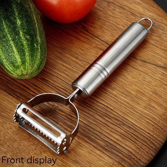 Elevate Your Kitchen with this Premium Stainless Steel Grater and Fruit Peeler - Perfect for Hotel or Commercial Use - Essential Kitchen Utensil and Accessory