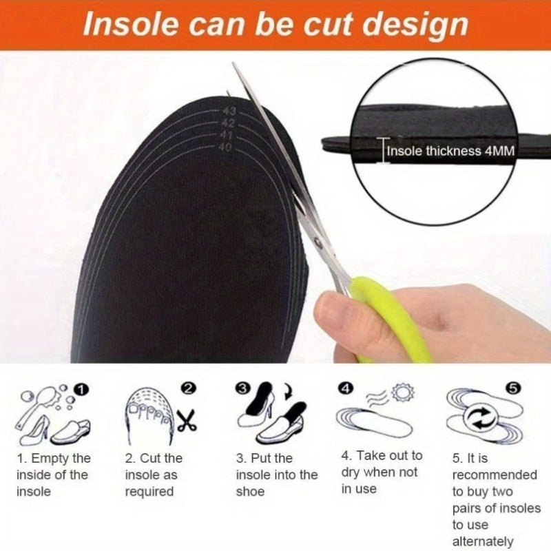 USB heated shoe insoles provide winter foot warmth without batteries, ideal for outdoor activities.