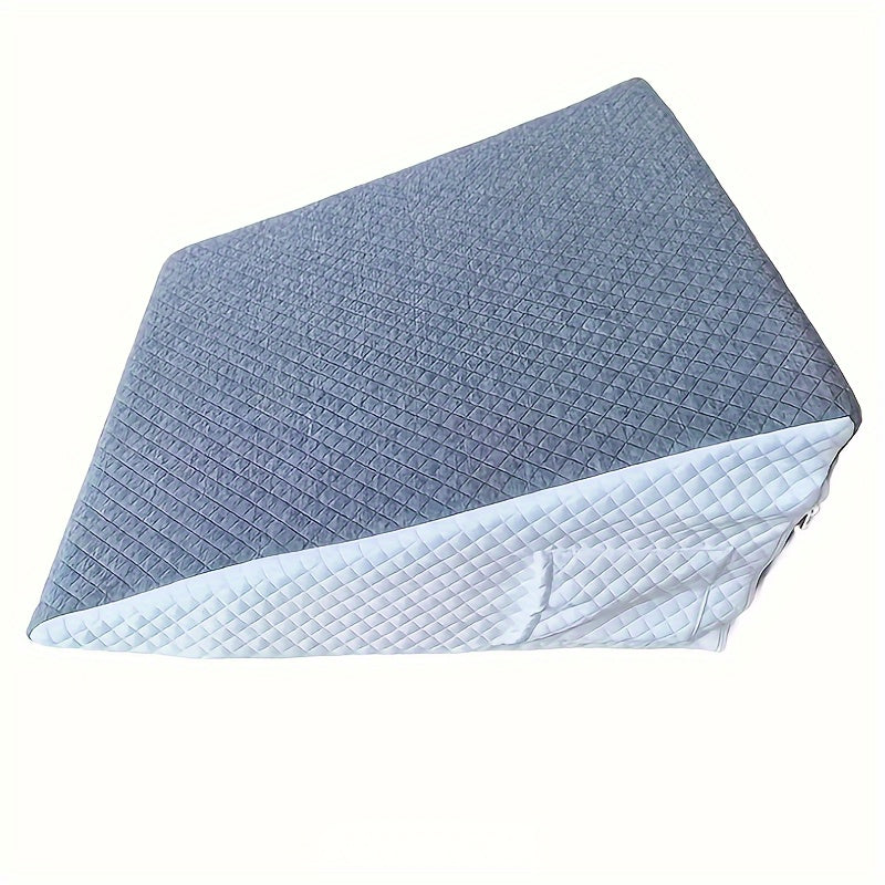 Memory Foam Wedge Pillow: The Perfect Solution for Acid Reflux, Snoring, Pregnancy, and Surgery Support - Featuring Adjustable Firmness and a Removable Knit Cover