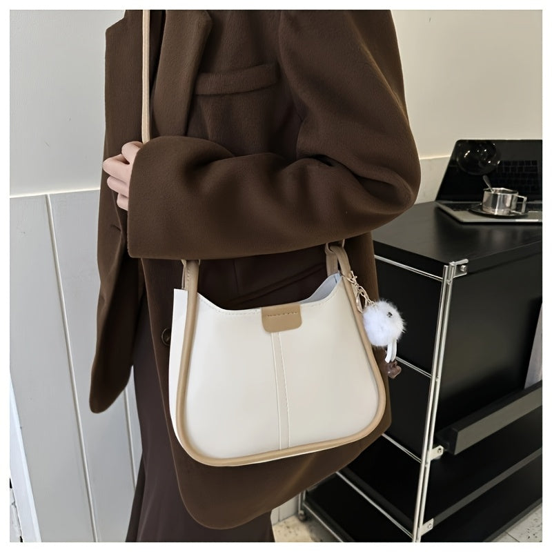 Women's large tote bag with zipper closure, ideal for work or commuting, available in coffee, black, or white.