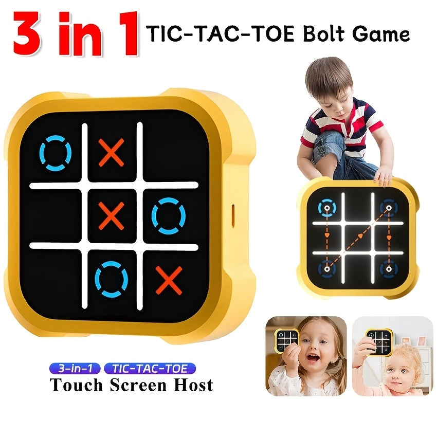 Fun electronic Tic-Tac-Toe game for kids made from durable ABS material.