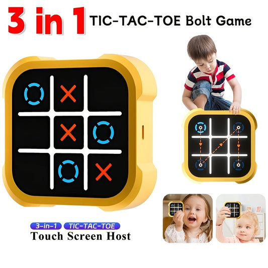 Fun electronic Tic-Tac-Toe game for kids made from durable ABS material.