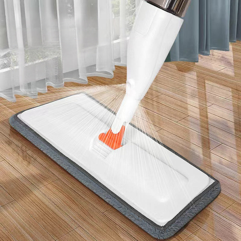 The Self-Cleaning Spray Mop is a convenient solution for hands-free washing. It can be used as a dual-use wet and dry flat mop for the living room. This lazy mop makes water dispensing easy and hassle-free.