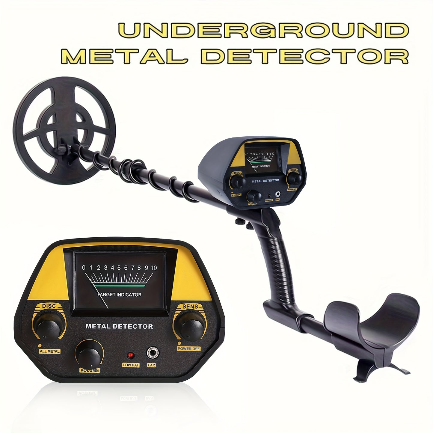 Portable, battery-free GTX 5030 Metal Detector detects copper and iron coins with high precision and ease of use.