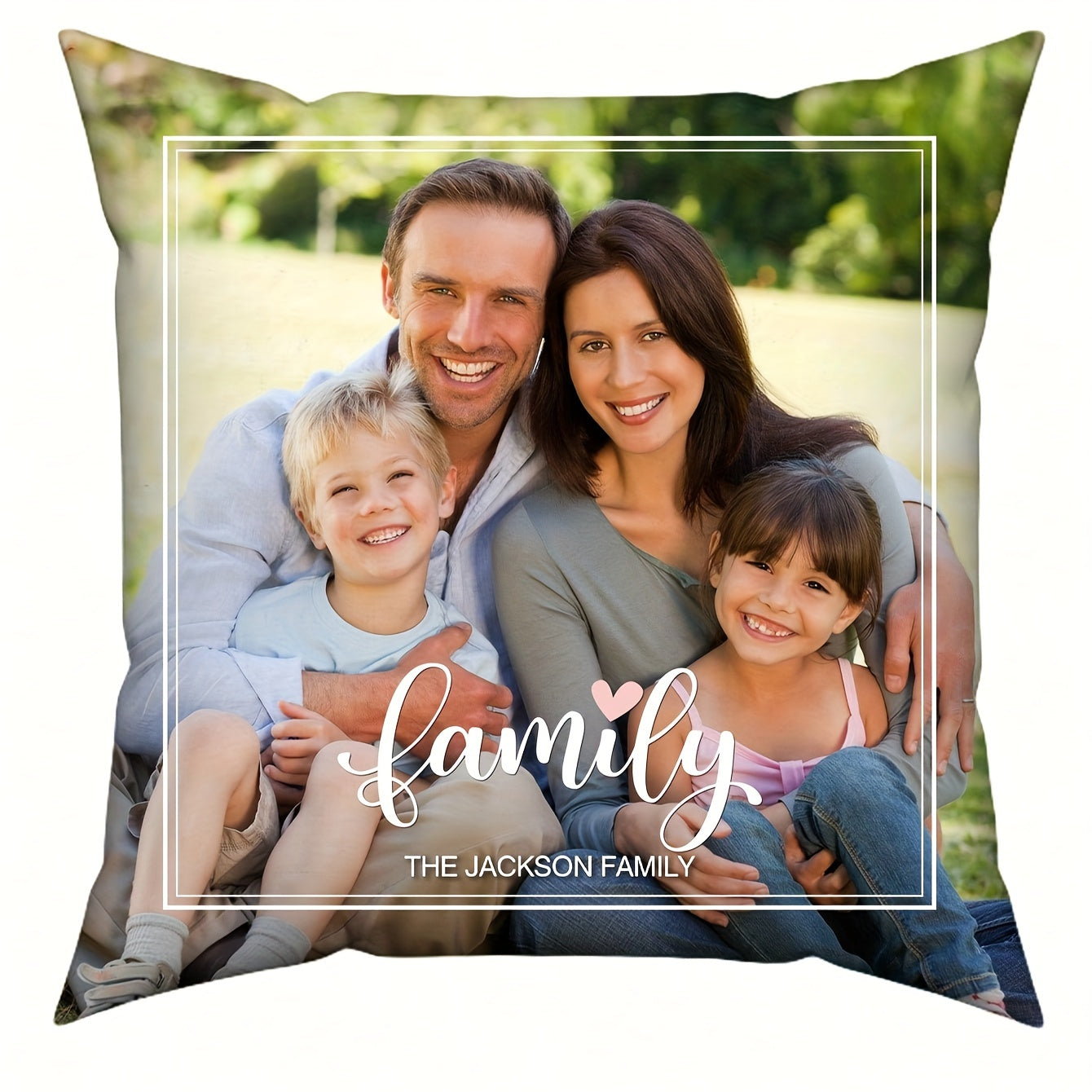 Create Your Own Photo Pillow Cases for Loved Ones - Soft Polyester Knit Fabric Cover - Perfect Gift for Special Occasions like Mother's Day, Father's Day, Thanksgiving, Teacher's Day - Single-Sided Printing, Personalized Pillows for Graduation, Wedding