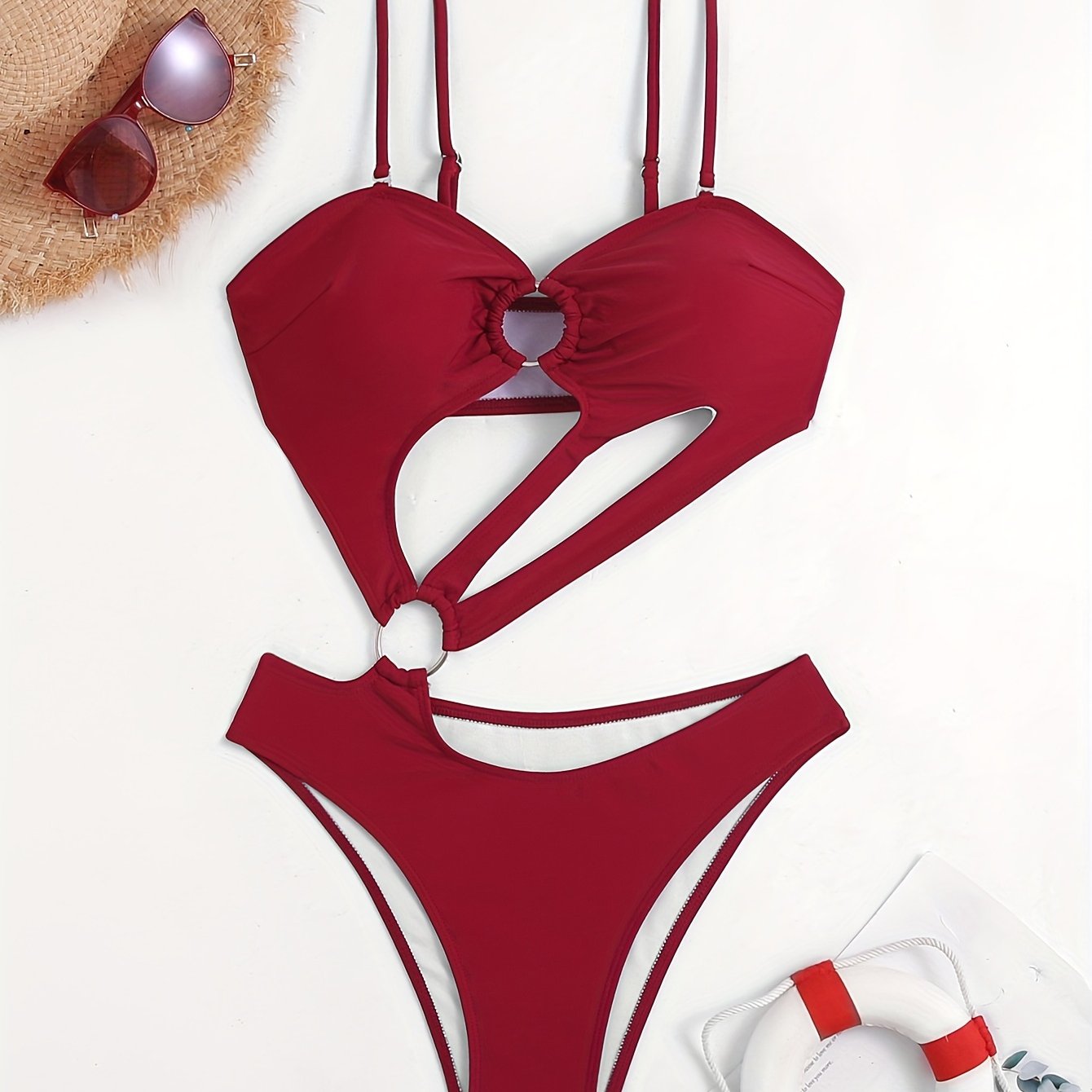 2024 New Stylish One-Piece Swimsuit P0007 for Cross-Border Use