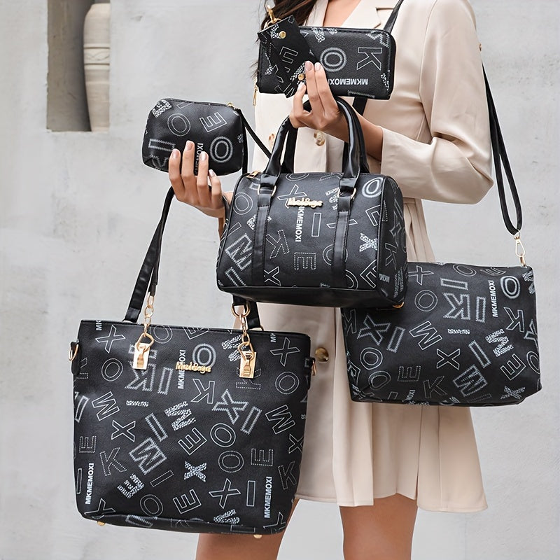 2024 New Six-piece Set Women's Bags European and American Fashion Handbag