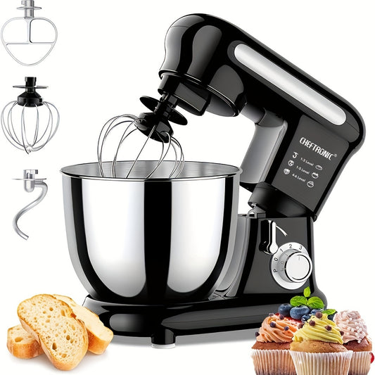 1 dona Tilt-head Stand Mixer 1000W quvvat va 3.5L zanglamaydigan po'latdan yasalgan idish bilan qish mavsumida uyda xamir aralashtirish uchun.