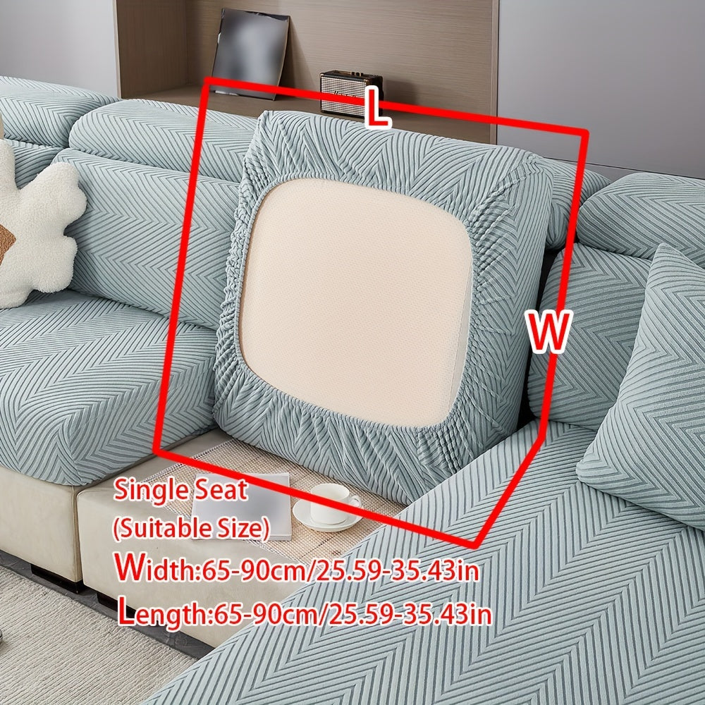 1pc Anti-splash, anti-slip elastic sofa cover for both chic home decor and furniture protection. Sold as single piece.