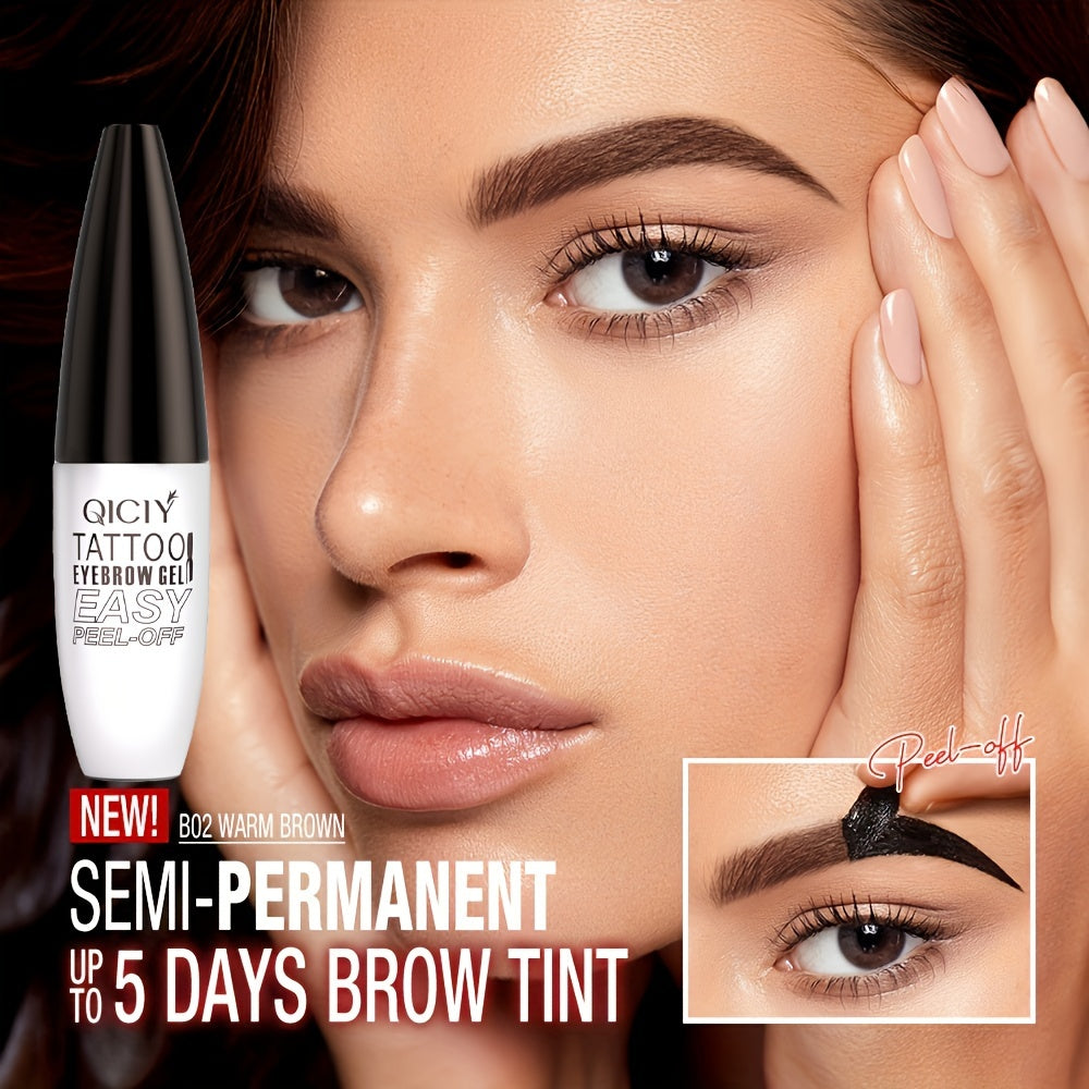 Waterproof eyebrow tint gel for long-lasting, smudge-proof, hassle-free brows.