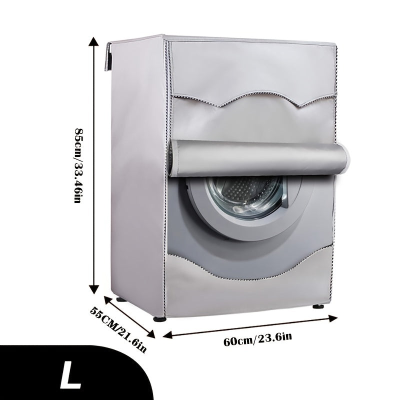 Fully automatic washing machine cover with 210D sun protection, roller wave wheel design.