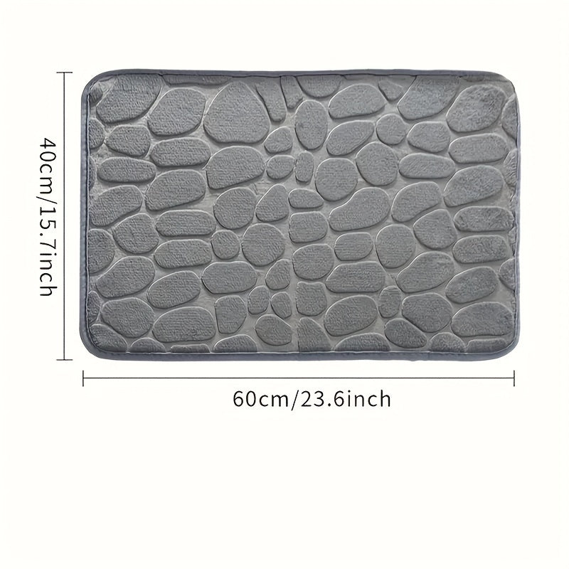 Get ready for the Halloween season with this high-quality bathroom rug! Made of low pile polyester flannel with PVC backing, this rectangular bath mat is quick-drying, machine washable, and non-slip. Its knitted fabric ensures high absorbency, making it