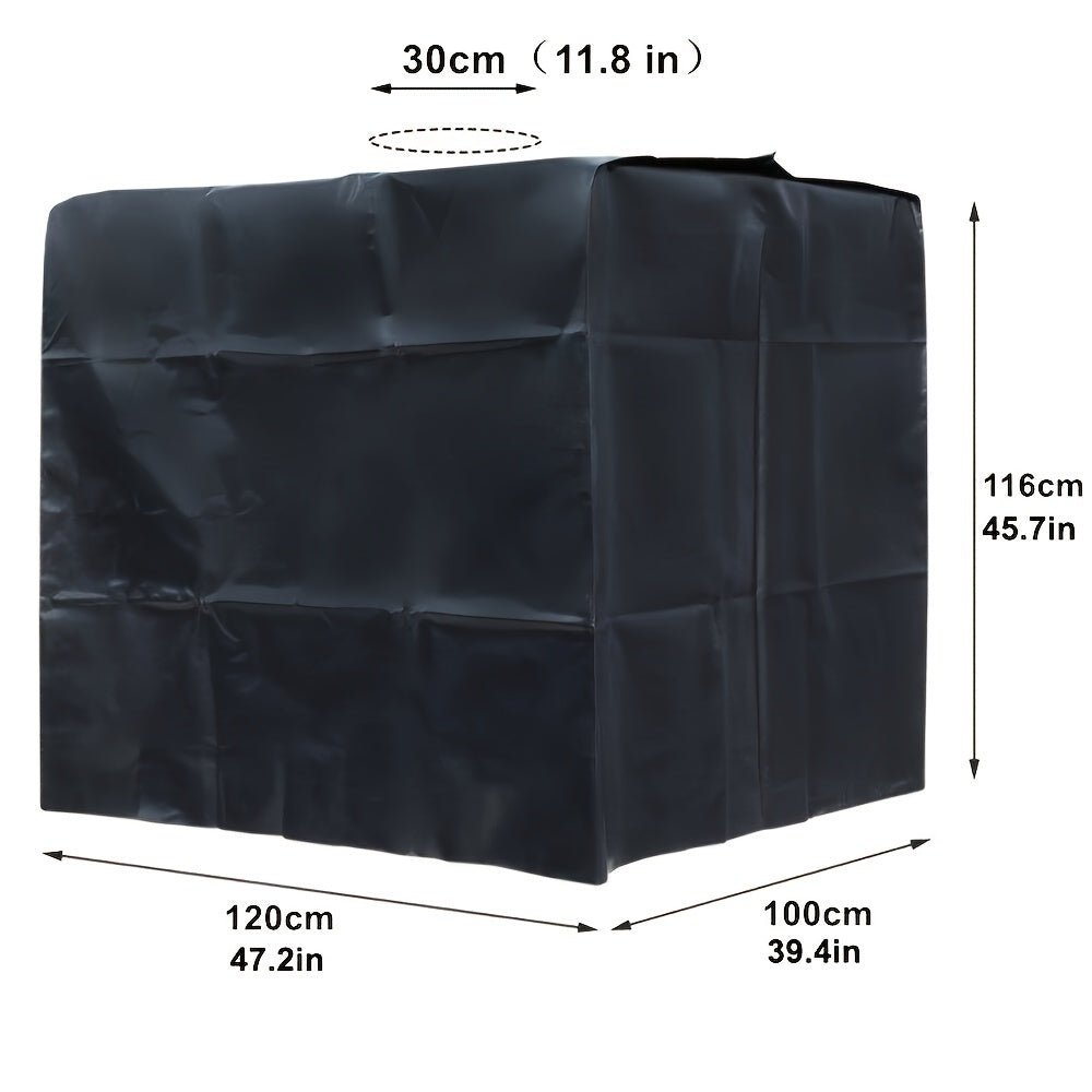 Waterproof 210D Polyester IBC Tote Cover for Outdoor Garden Rain Barrel - 1pc