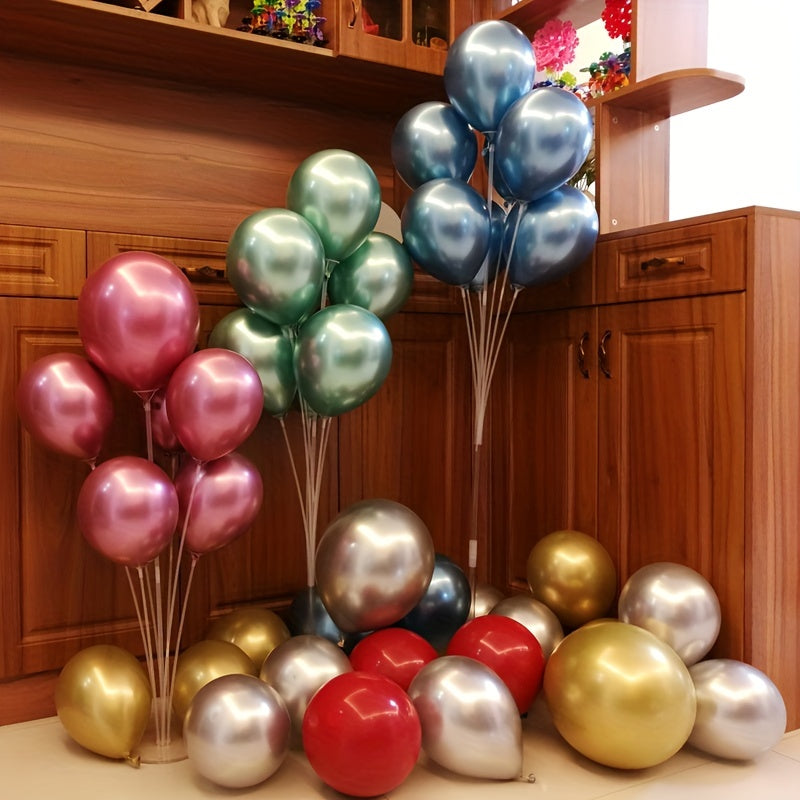 1 set of 13-19 tube balloon stand holder for happy birthday and wedding party decorations.