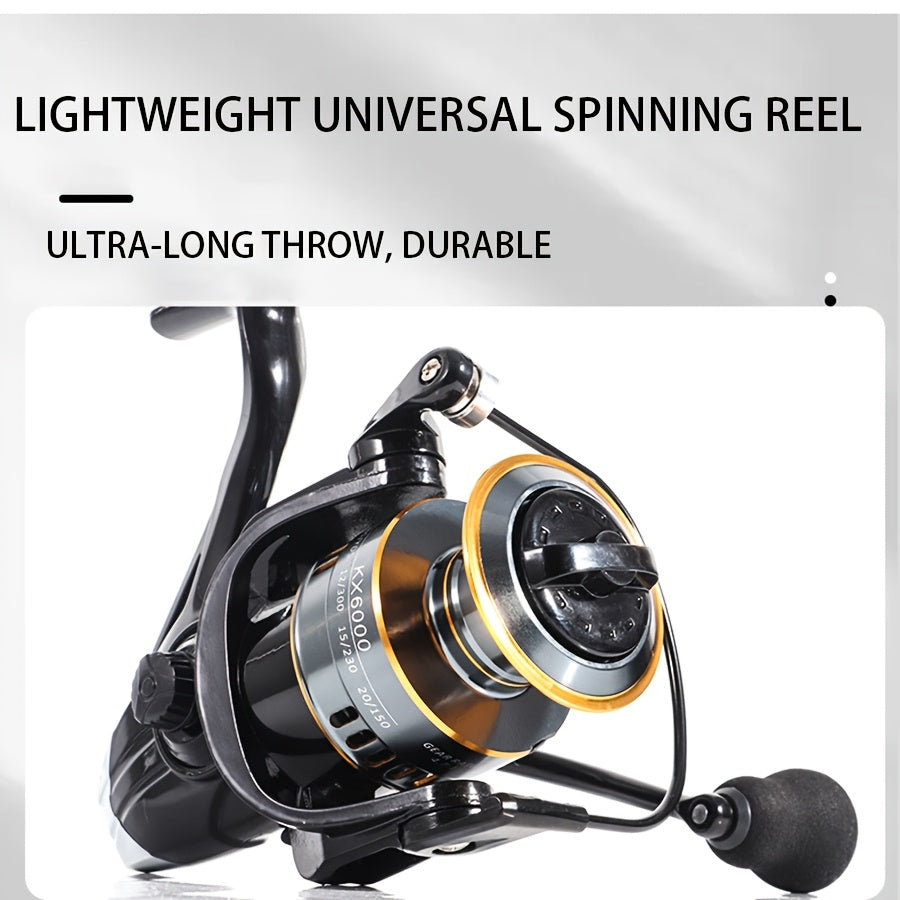 Metal fishing reel for long-distance casting, spinning, and wholesale fishing tackle.