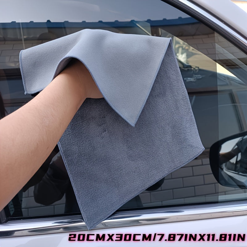 1 pc Ultra-Absorbent Microfiber Car Towel in 4 sizes (20x30cm to 60x30cm) for detailing, polishing, and cleaning. Ideal for vehicle paint, glass, faux leather seats, cushion storage bags.