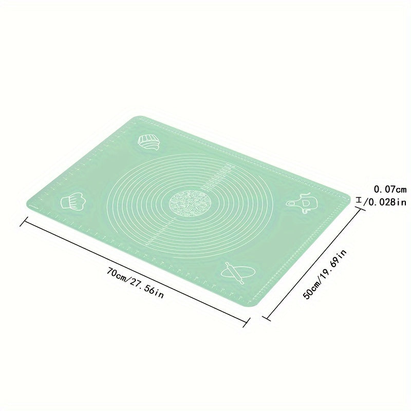 Silicone Pastry Mat - Non-Stick Baking Mat for Bread, Candy, Cookies and More! Kitchen Tools and Accessories for Home Baking.