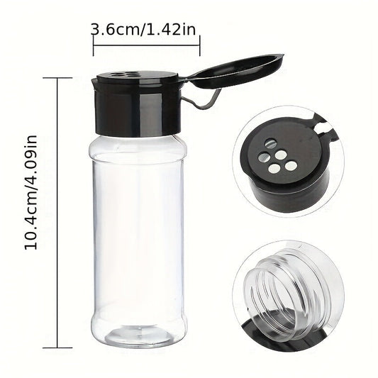 12 pieces of spice jars, perfect for storing all your seasonings in the kitchen or while camping, on a picnic or BBQ. These creative monosodium glutamate bottles and outdoor pepper shakers come with shaker pour lids for easy seasoning storage. A