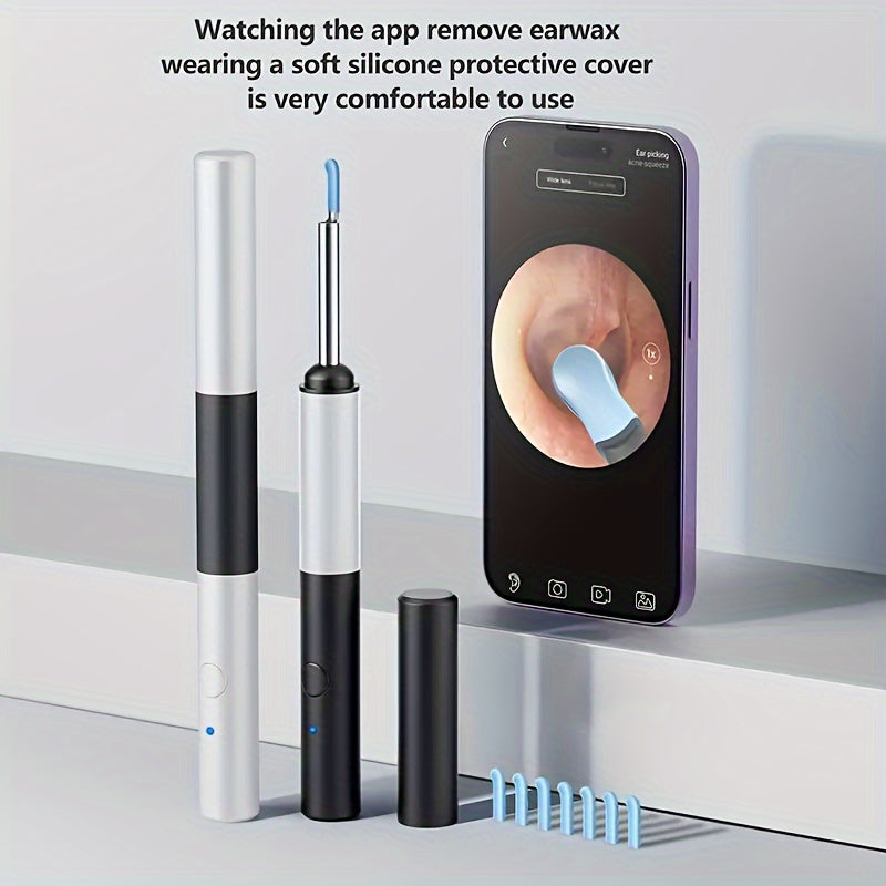 Wireless ear wax removal device with security features.