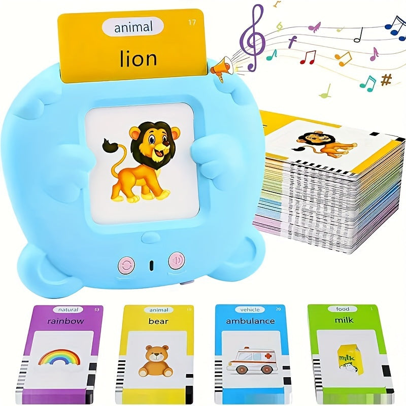 Learning Tool for Kids: USATDD Reading Machine with 112 Flash Cards, 224 Words - Electronic Toy and Birthday Gift for Young Learners