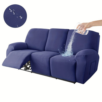 8-piece waterproof milk sofa slipcover set for summer, ideal for protecting furniture in home and office décor.