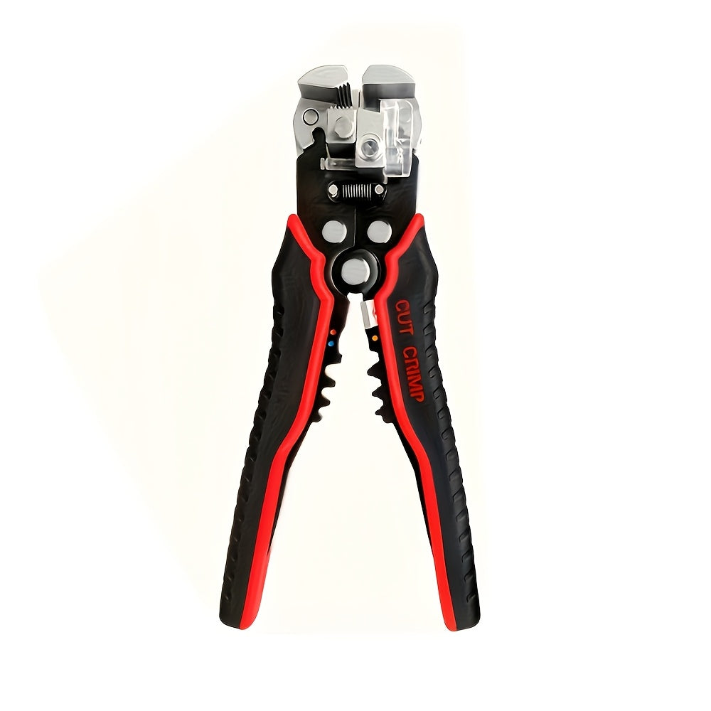 1pc Automatic Wire Stripper: Versatile tool for electrical wire stripping, cutting, and crimping.