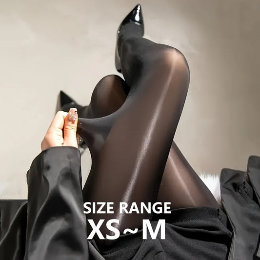 One pair of shiny thermal oil tights, ultra-thin footed tights, women's long stockings, and pantyhose available.