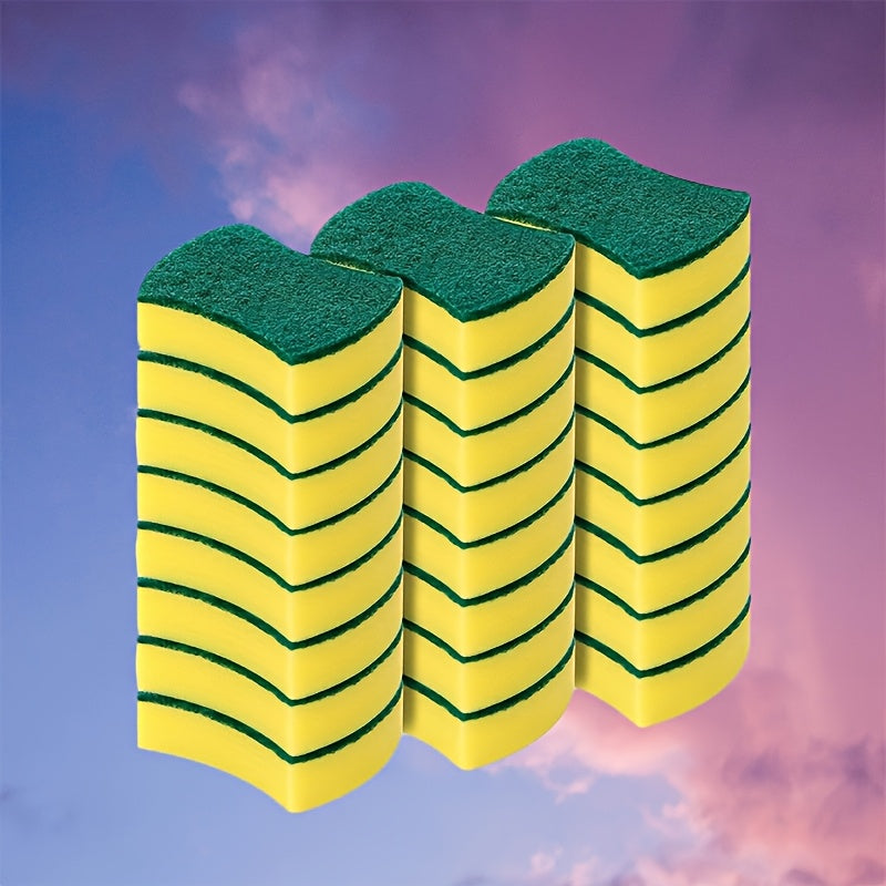 Get a value deal on a 10/12/24 Pack of versatile cleaning sponges! These sponges feature dual-sided scrub pads, premium material for durability, scratch-free cleaning, and super absorbency. They are essential for keeping your kitchen, bathroom, outdoor