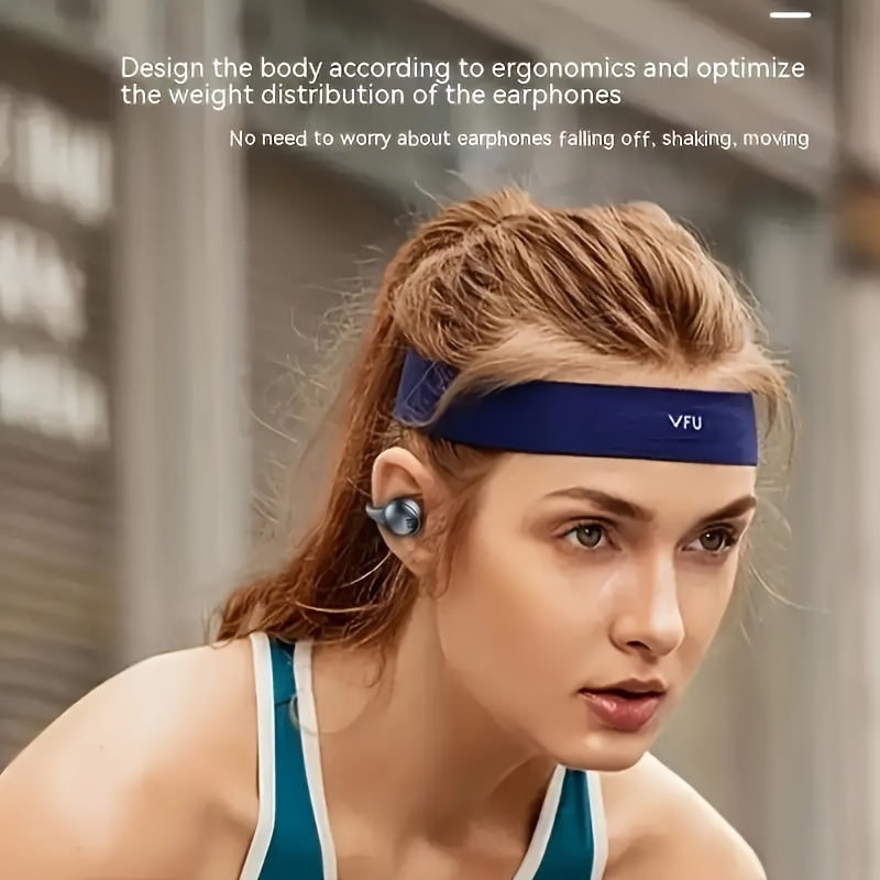 X58 Wireless Noise Canceling Clip-on Ear Headset for Sports and Calls with Long Battery Life.