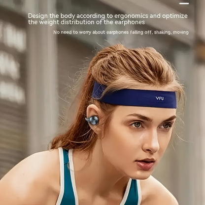 X58 Wireless Noise Canceling Clip-on Ear Headset for Sports and Calls with Long Battery Life.